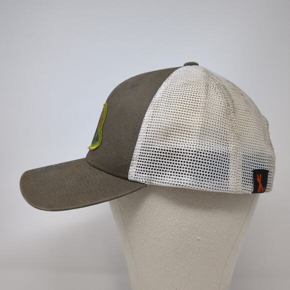 Bear Snapback Trucker Hat Brown One Size Adjustable Mesh Back 6 Panel Kastlfel - Picture 3 of 9